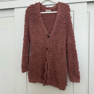 Blush chunky cardigan
